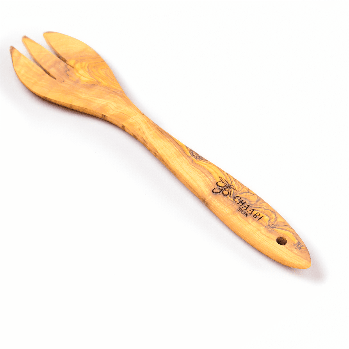 Salatbesteck aus Olivenholz - 30 cm